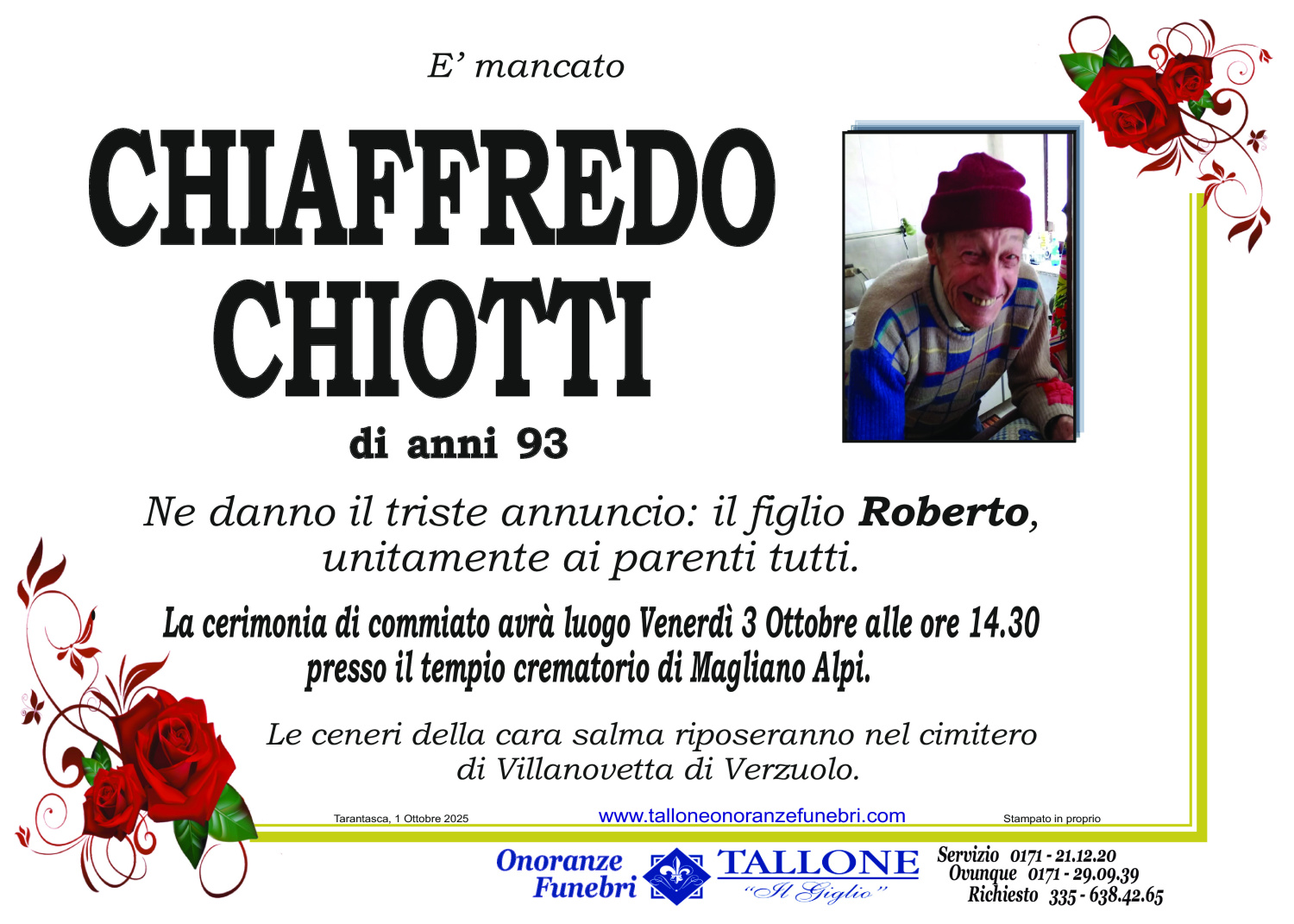 Chiaffredo Chiotti<small class='fs-20'></small>